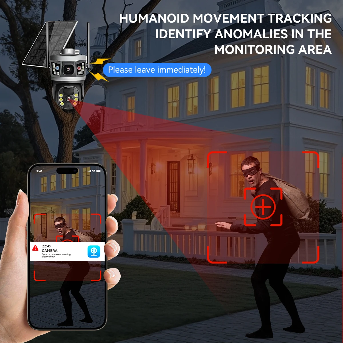 Câmera de Segurança 4G Solar V380 Pro – Monitoramento Total Sem Fios - Imagem 5