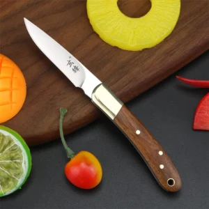 Faca dobrável de latão, casual e conveniente, faca de frutas, camping e churrasco faca multifuncional, descascador de frutas