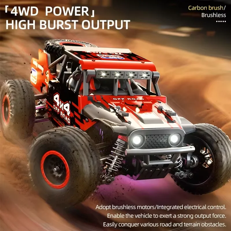 1:20 4wd rc carro 50km h off road corrida motor sem escova de alta velocidade deriva monster truck carro de controle remoto para crianças adultos ao ar livre - Imagem 2