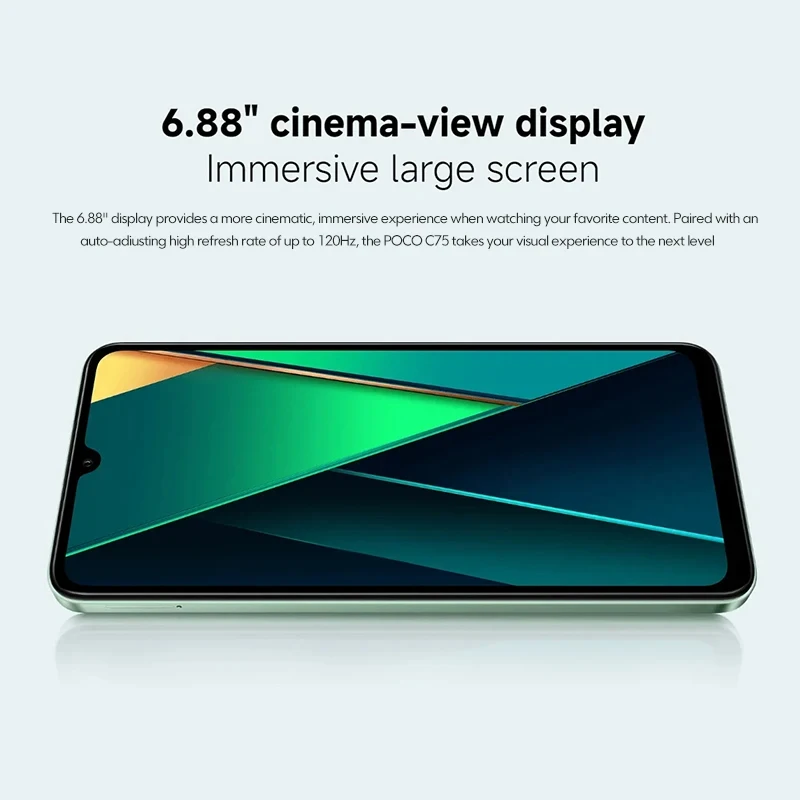 Poco c75 versão global smartphone 8gb 256gb mediatek helio G81-Ultra processador 6.88 "120hz display 50mp câmera 5160mah bateria - Imagem 4