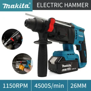 Makita 26mm martelo sem escova martelo elétrico sem fio 18v bateria de lítio brocas sem fio makita 18v ferramentas elétricas originais ﻿