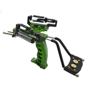 Estilingue com descanso de pulso, pesca poderosa, caça ao ar livre, material totalmente metálico, catapulta grande para pesca e bola