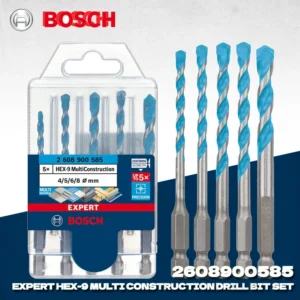 BOSCH 2608900585 5 Pcs EXPERT HEX-9 Multi Conjunto de brocas de construção para drivers de broca de impacto Bosch Acessórios para ferramentas elétricas