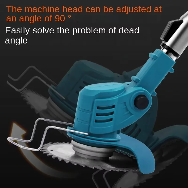 Cortador de grama sem fio portátil aparador de grama elétrico ferramentas de jardim ajustáveis para Makita 18V Bateria - Imagem 3