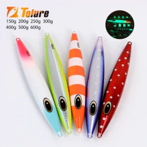 Tolu novo modelo 2025 gabarito de metal de afundamento rápido para água salgada isca de pesca em mar profundo tamanhos 150g a 600g iscas de pesca equipamento de corrico