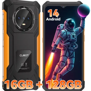 Smartphone Android robusto ultrafino Cubot KingKong ES, 16 GB de RAM (6 GB + 10 GB), 128 GB de ROM, tela de 6,56 "90 Hz, câmera de 48 MP, telefone 4G