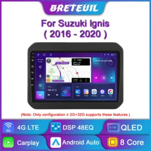 Para Suzuki Ignis 2016 2017 2018 2019 2020 Android Car Radio Multimedia Video Player Navigation GPS Carplay Touch Screen Auto Stereo Intelligent Systems