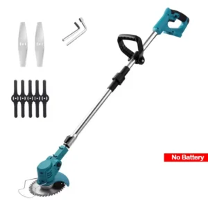 Cortador de grama sem fio portátil aparador de grama elétrico ferramentas de jardim ajustáveis para Makita 18V Bateria