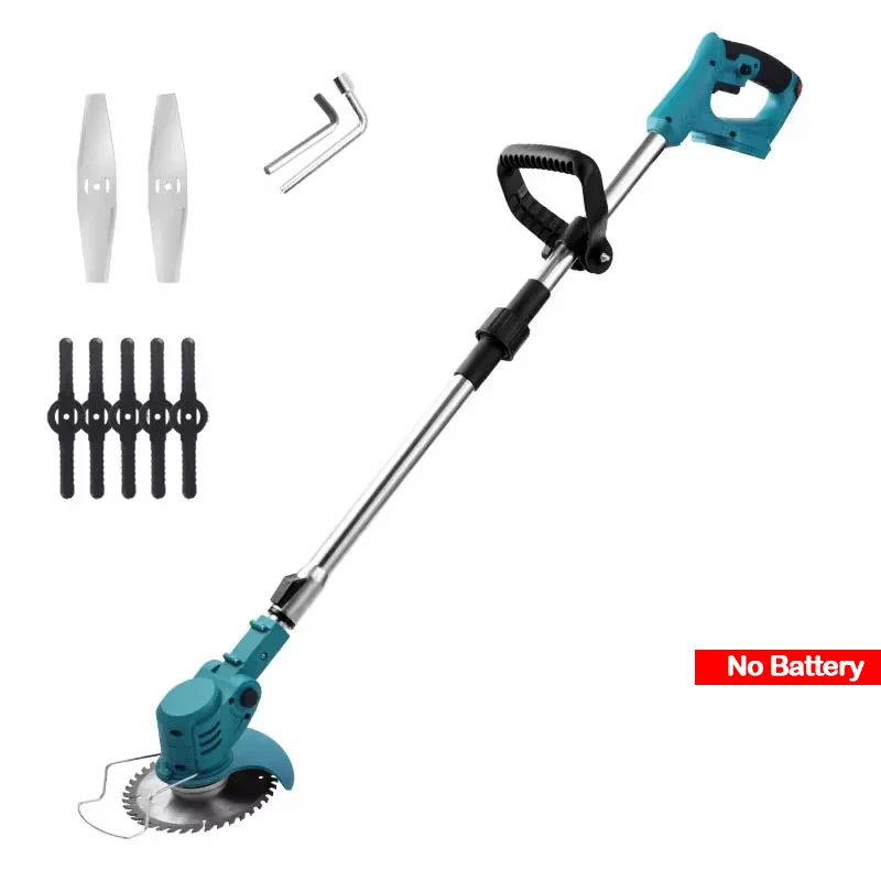 Cortador de grama sem fio portátil aparador de grama elétrico ferramentas de jardim ajustáveis para Makita 18V Bateria