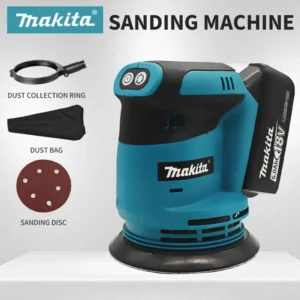Makita disco sem fio 18v recarregável lixadeira orbital aleatória carpintaria lixar massa ferramentas de polimento para makita bateria