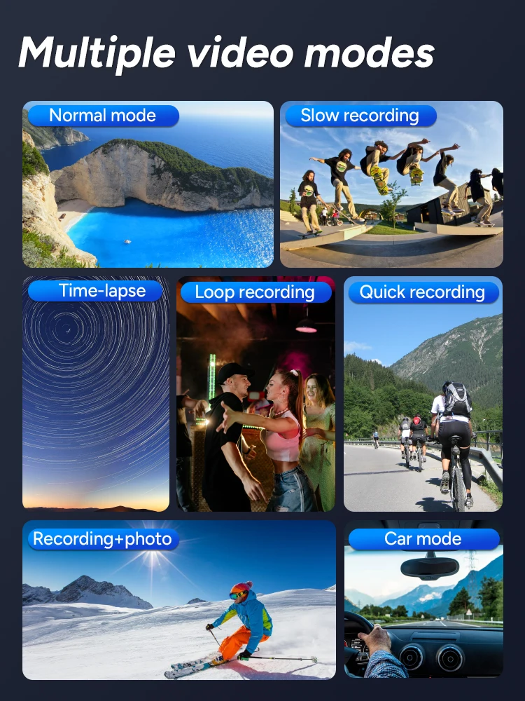 SJCAM SJ6 Pro 4K 60FPS Câmera de ação com tela dupla à prova d'água Touch Screen Sport Cam WiFi Visão noturna Estabilização giroscópica de 6 eixos - Imagem 6