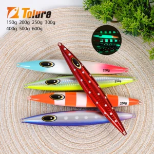 Tolu gabarito de metal de afundamento rápido 2025 modelo para água salgada isca de pesca de mar profundo tamanhos 150g-600g isca de pesca de corrico