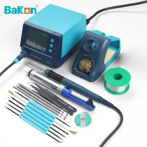 Bakon 75w bk969d + estação de solda t12 equipamento de solda sono automático máquina de solda inteligente ferramentas estação de solda