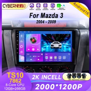 Android para mazda 3 2004 2005 2006 2007 2008 2009 rádio do carro multimidia player navegação gps carplay sistemas inteligentes do carro 4g