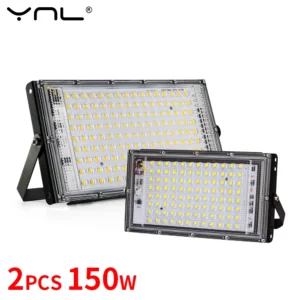 50w 100 150 led luz de inundação ip65 à prova dip65 água ac 220v ao ar livre holofote led refletor lâmpada rua luzes de inundação parede