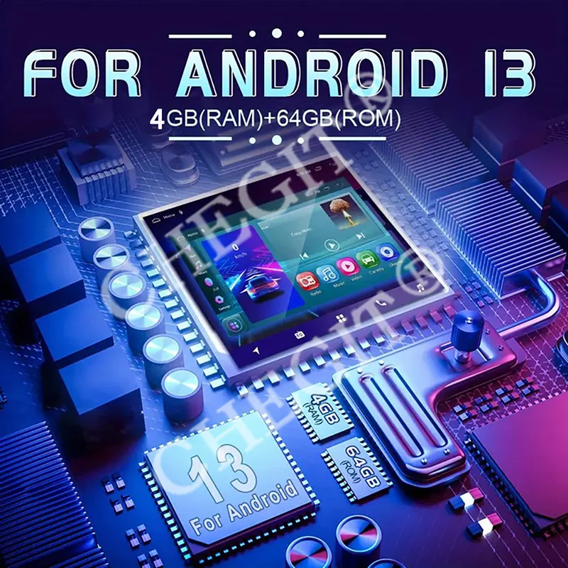 7/9/10 polegada universal android 13 rádio do carro 64g autoradio android 2 din rádio do carro gps bt central multimídia sistemas de carro inteligente - Imagem 3