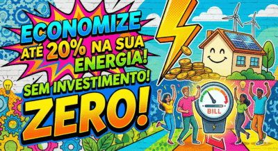 Quer ter ate 20% de desconto na sua conta de energia sem nenhum investimento